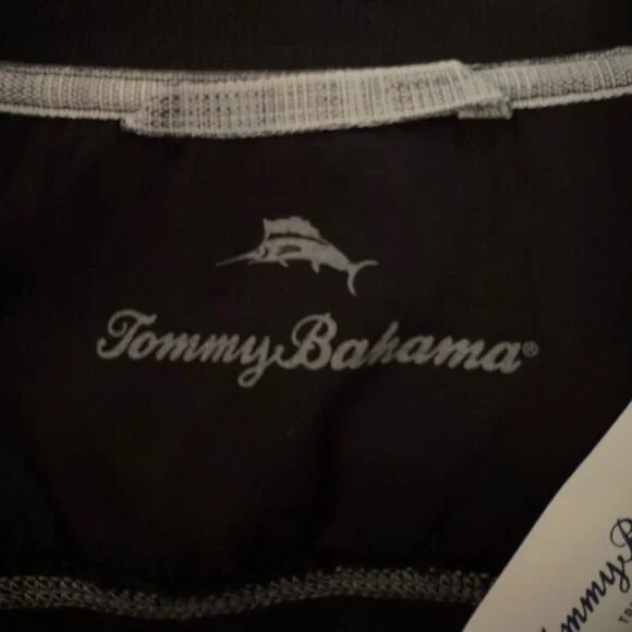 Tommy Bahama Tobago Bay Half Zip Pullover Men’s 2XB Black Big & Tall - Picture 5 of 6
